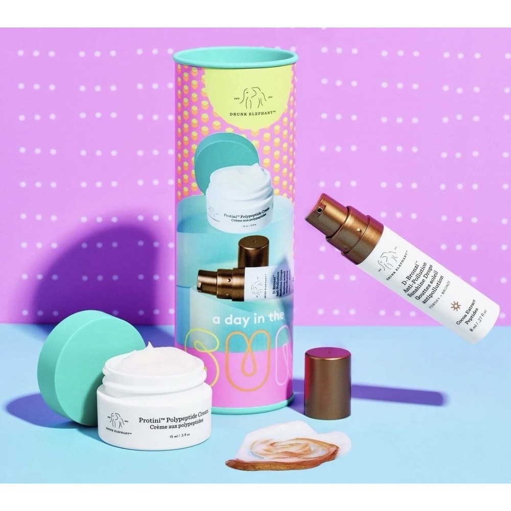 Drunk Elephant A Day in the Sun Mini Set SPF 30 Moisturizer + Bronzing Drops